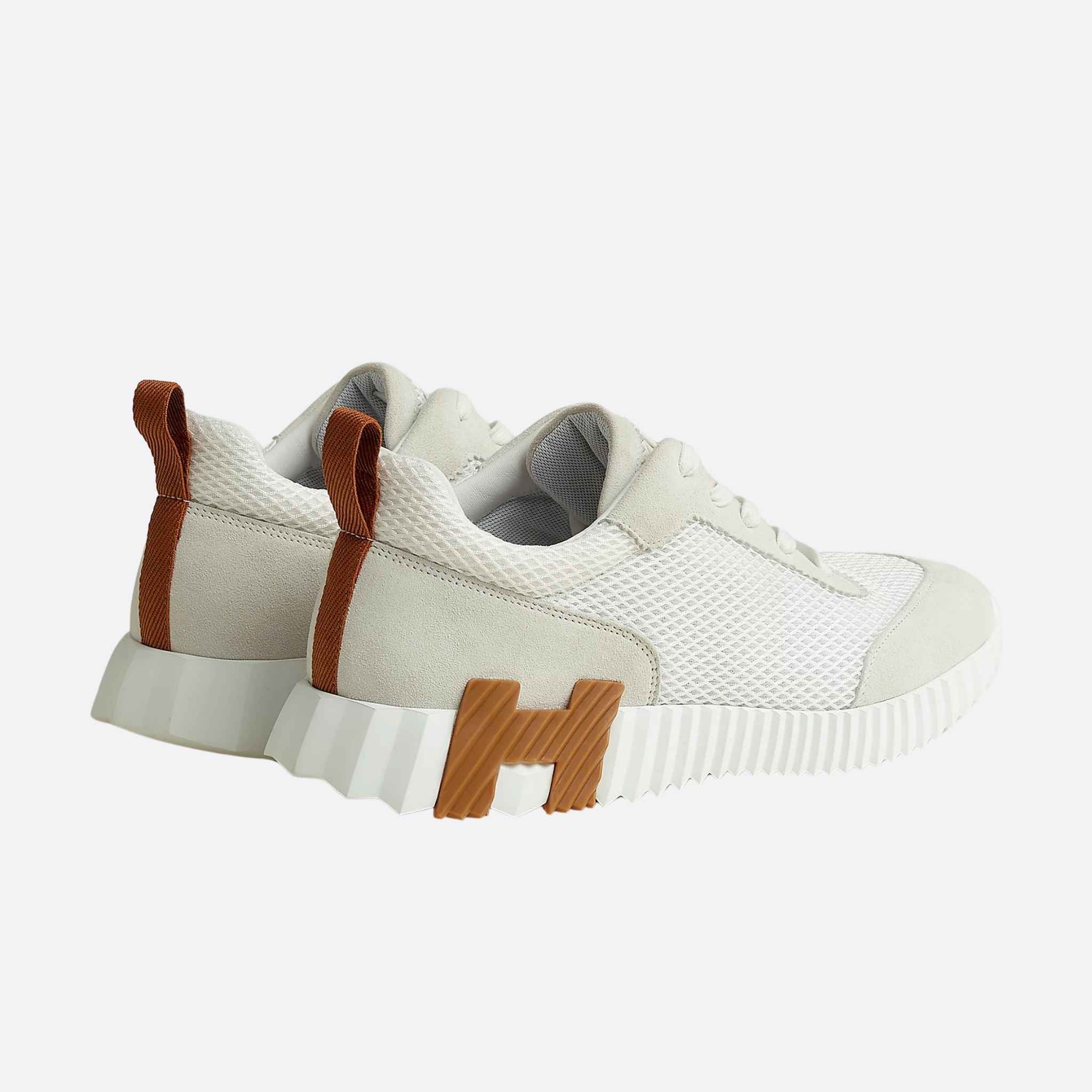 Bouncing Sneakers Graphic Mesh Suede Men - Image 3