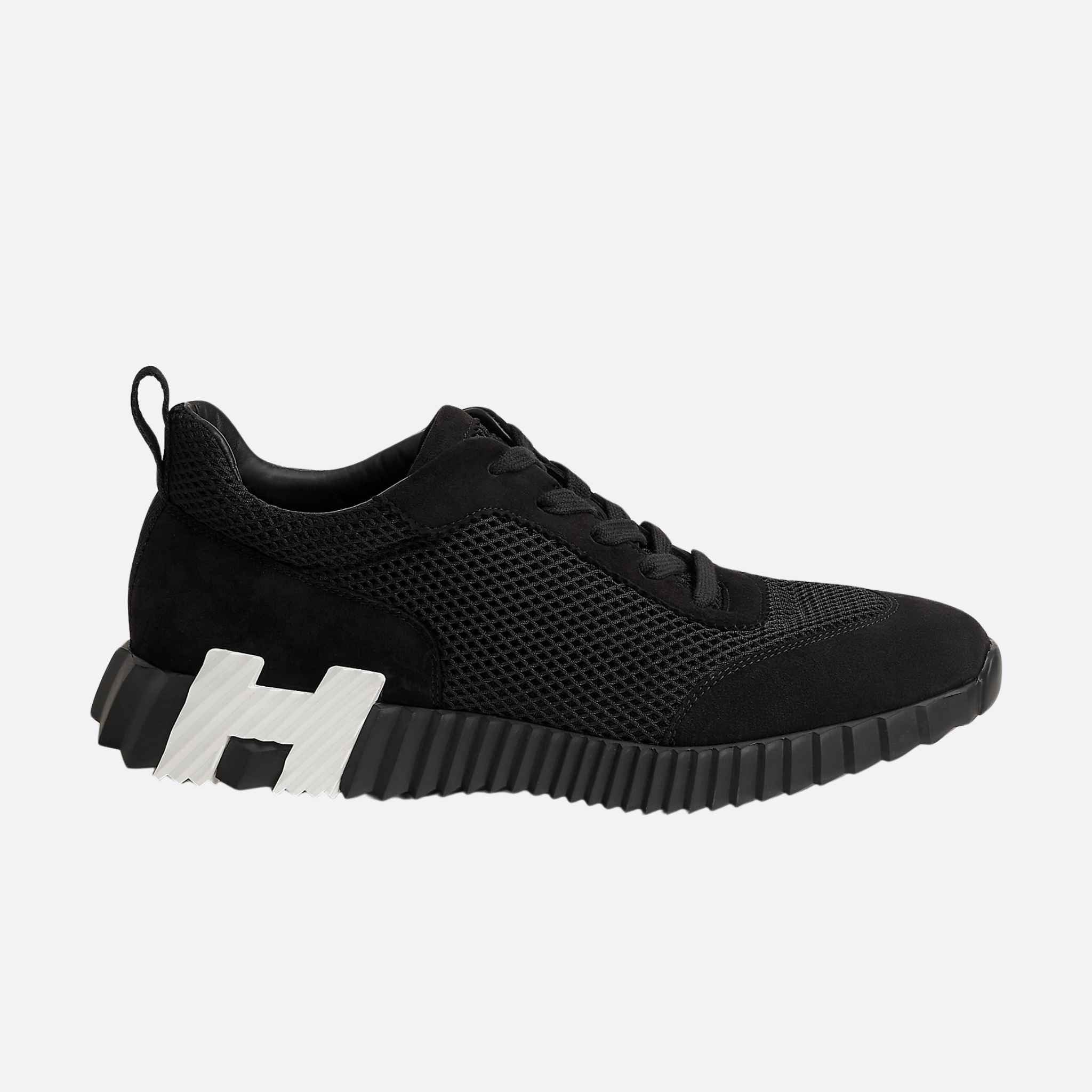 Bouncing Sneakers Graphic Mesh Suede Men - Image 5