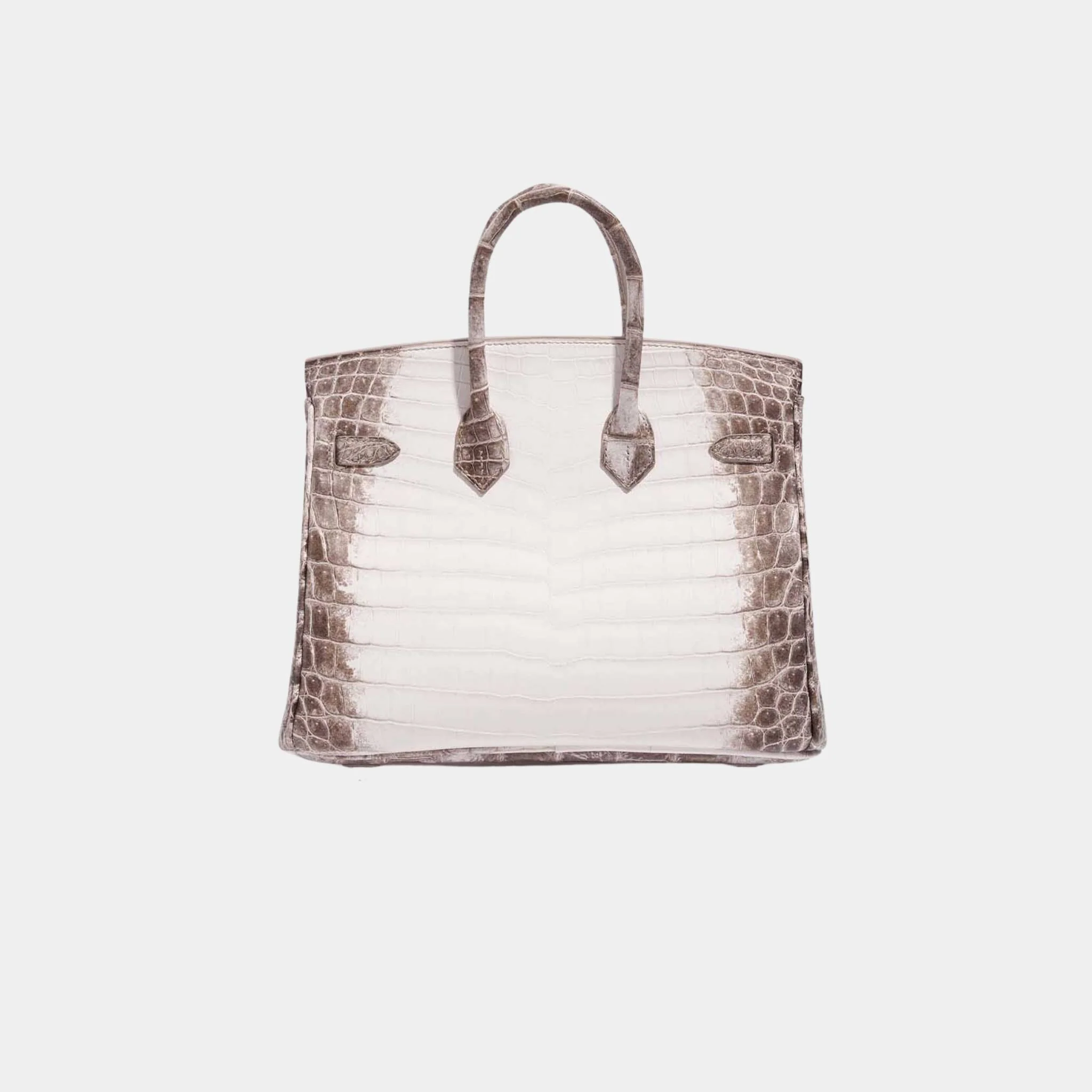 Birkin 25 Niloticus Crocodile Himalaya Blanc GHW - Image 3