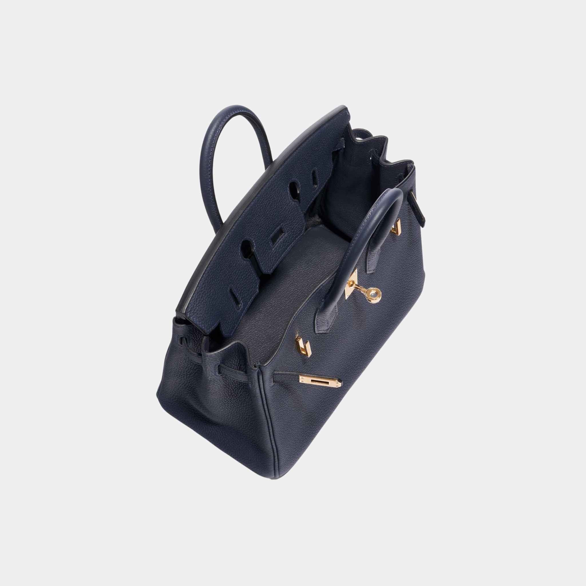 Birkin 25 Togo Bleu Nuit GHW - Image 3