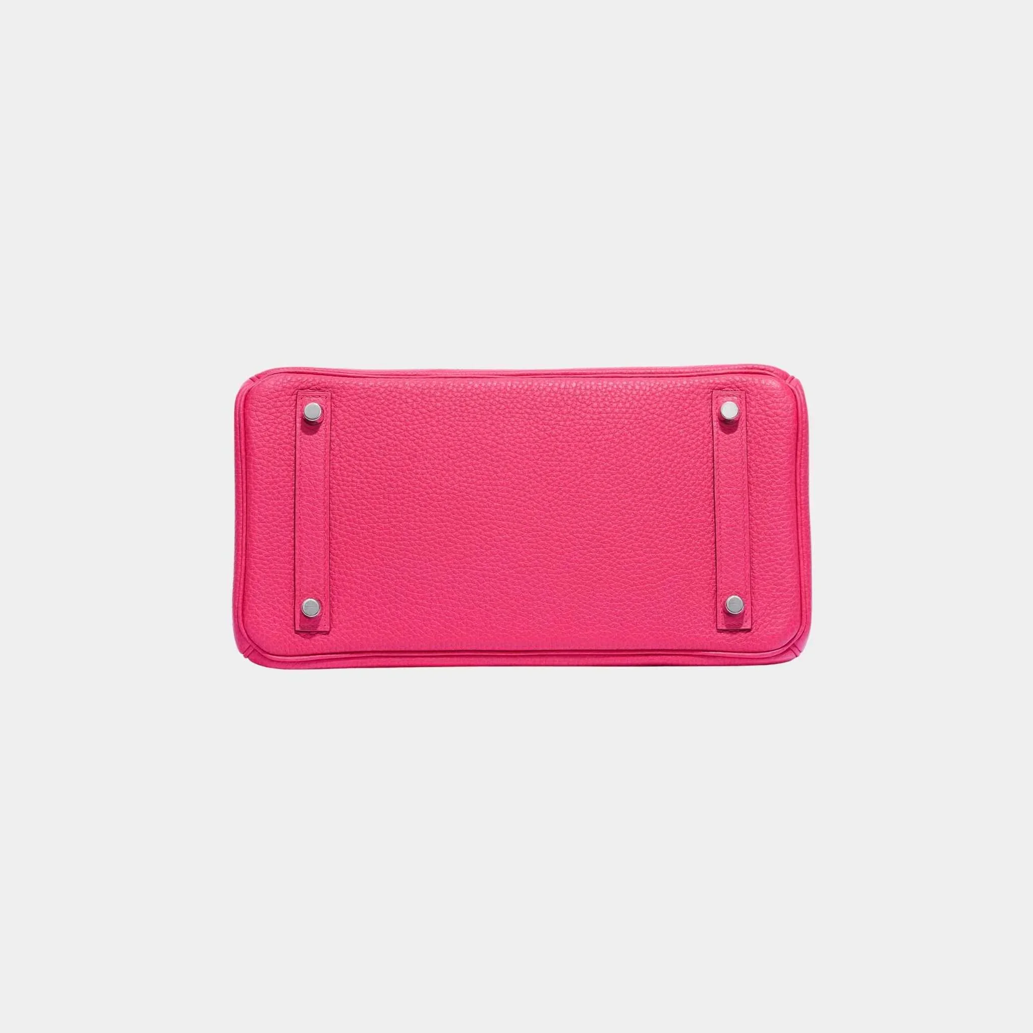 Birkin 30 Clemence Taurillon Rose Extreme PHW - Image 3