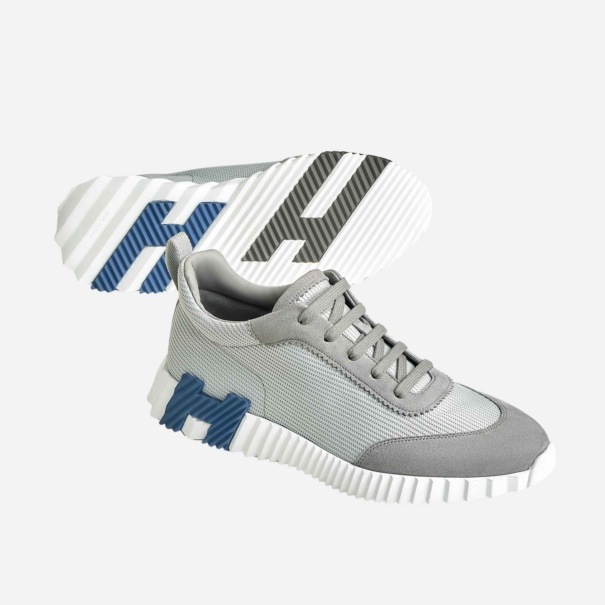 Bouncing Sneaker Technical Mesh and Suede Men - Image 4