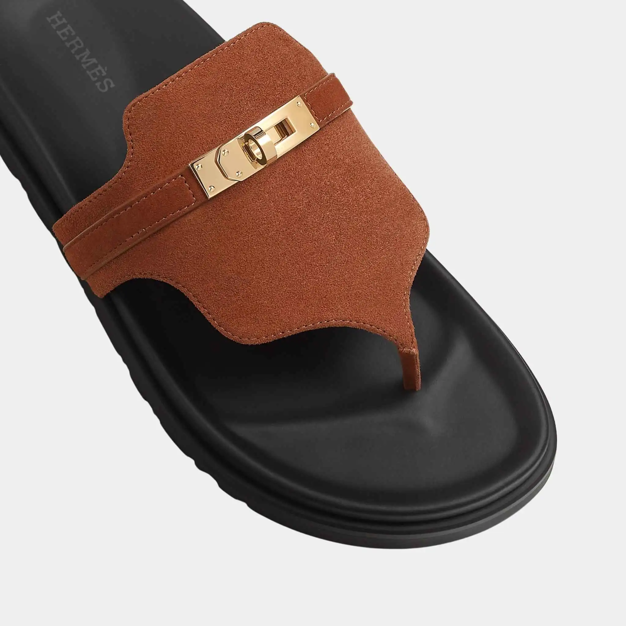 Empire Sandals in Suede Goatskin - Image 3