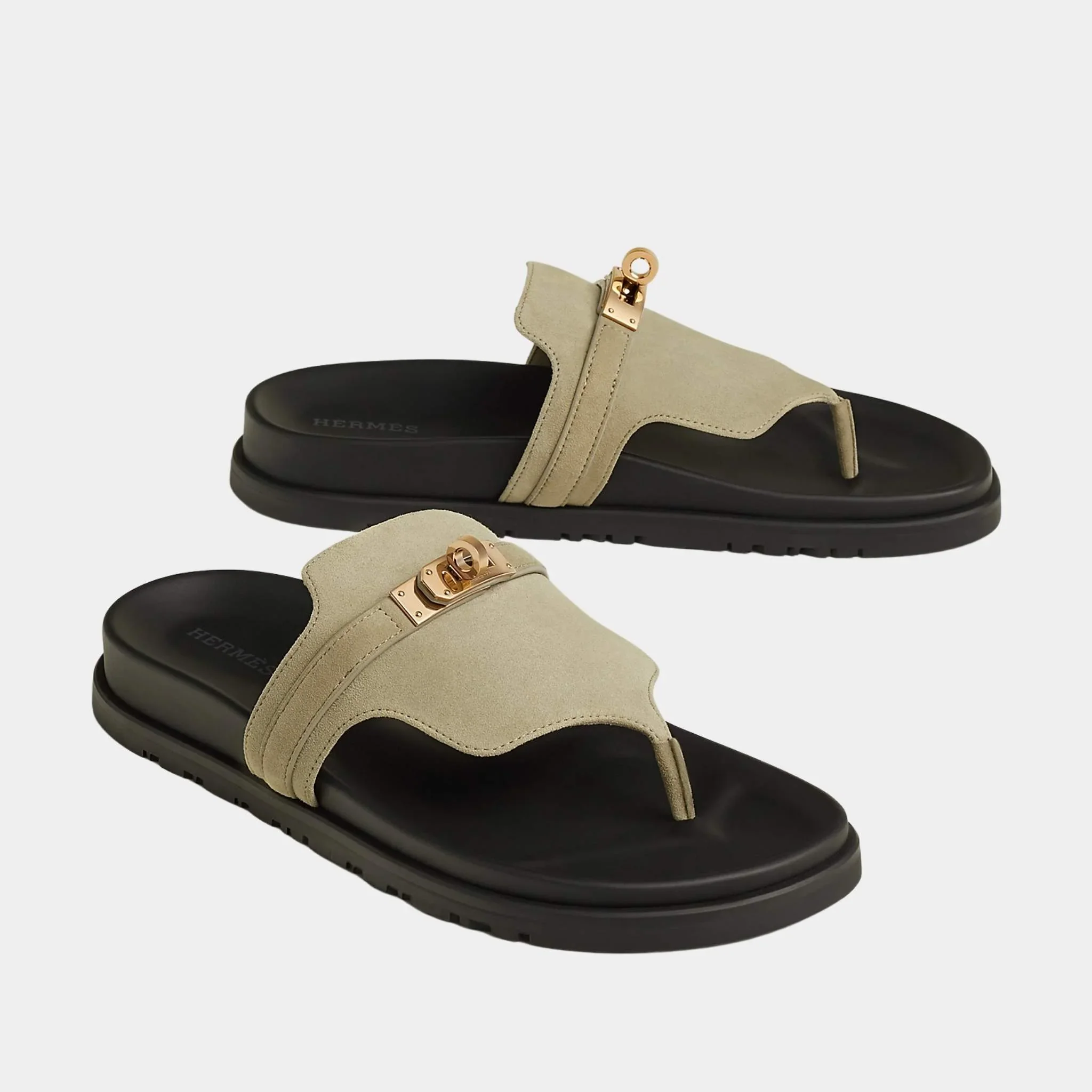 Empire Sandals in Suede Goatskin - Image 7