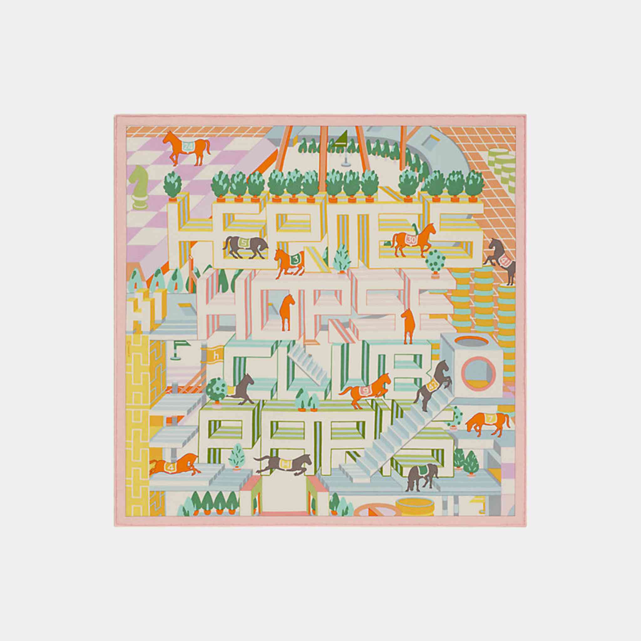 Horse Club Detail scarf 45 - Image 7