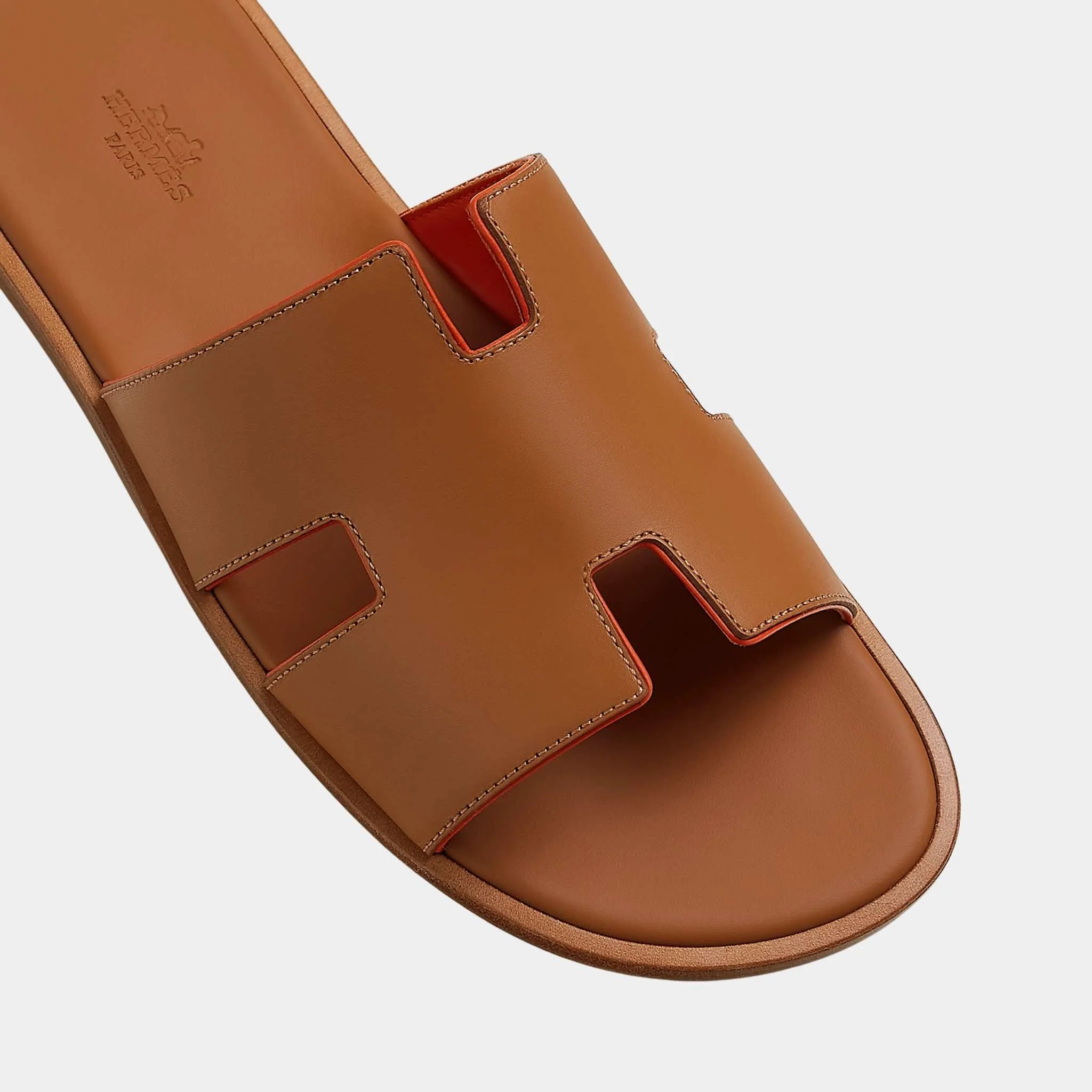 Izmir Sandal in Calfskin and Nappa Leather Piping - Image 3