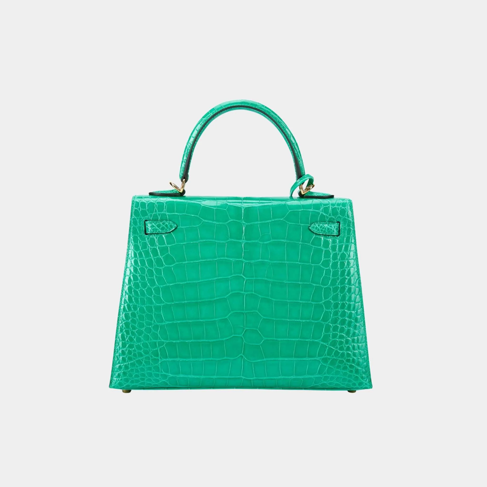 Kelly 25 Sellier Alligator Vert Jade GHW - Image 3
