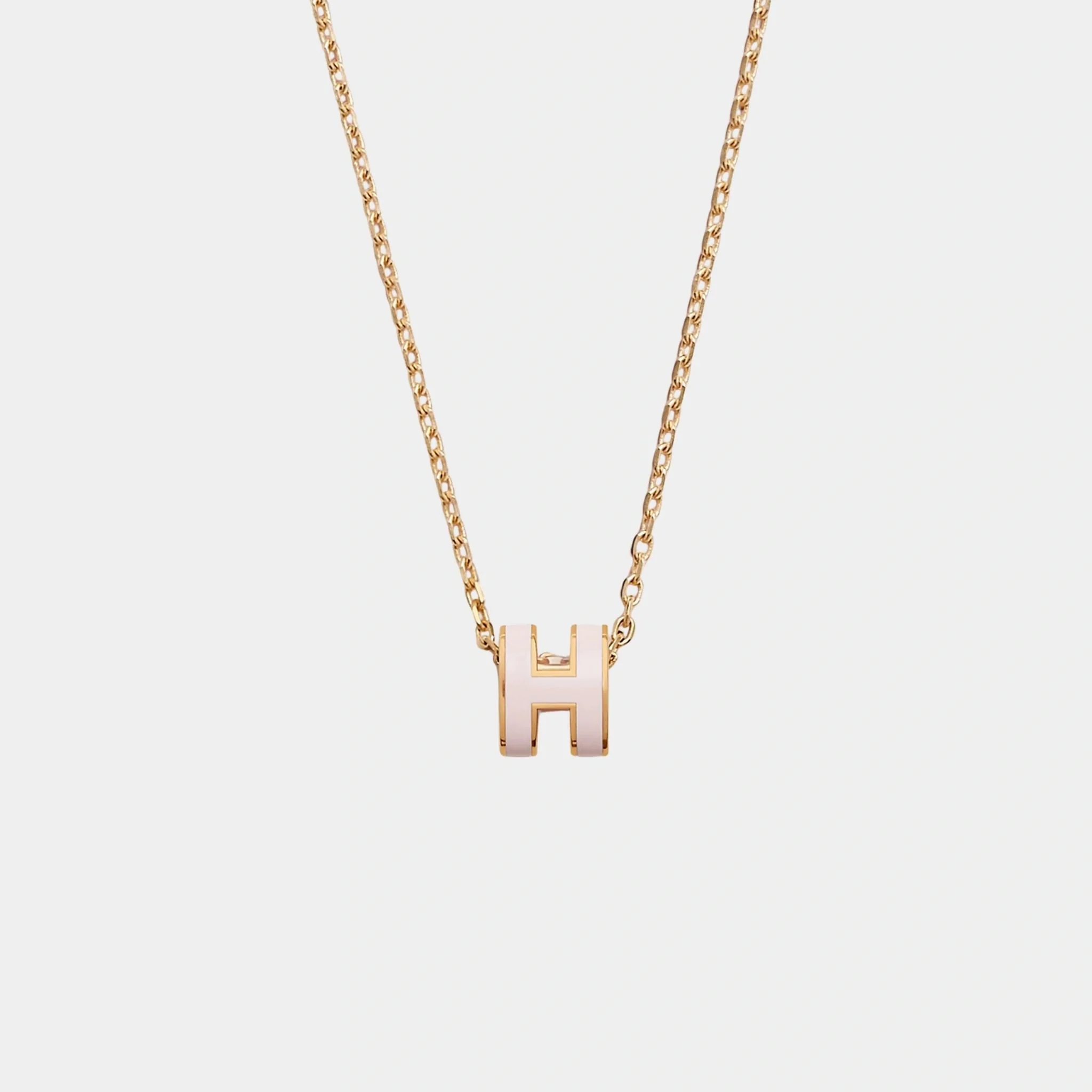 Mini Pop H Pendant Gold Plated - Image 4