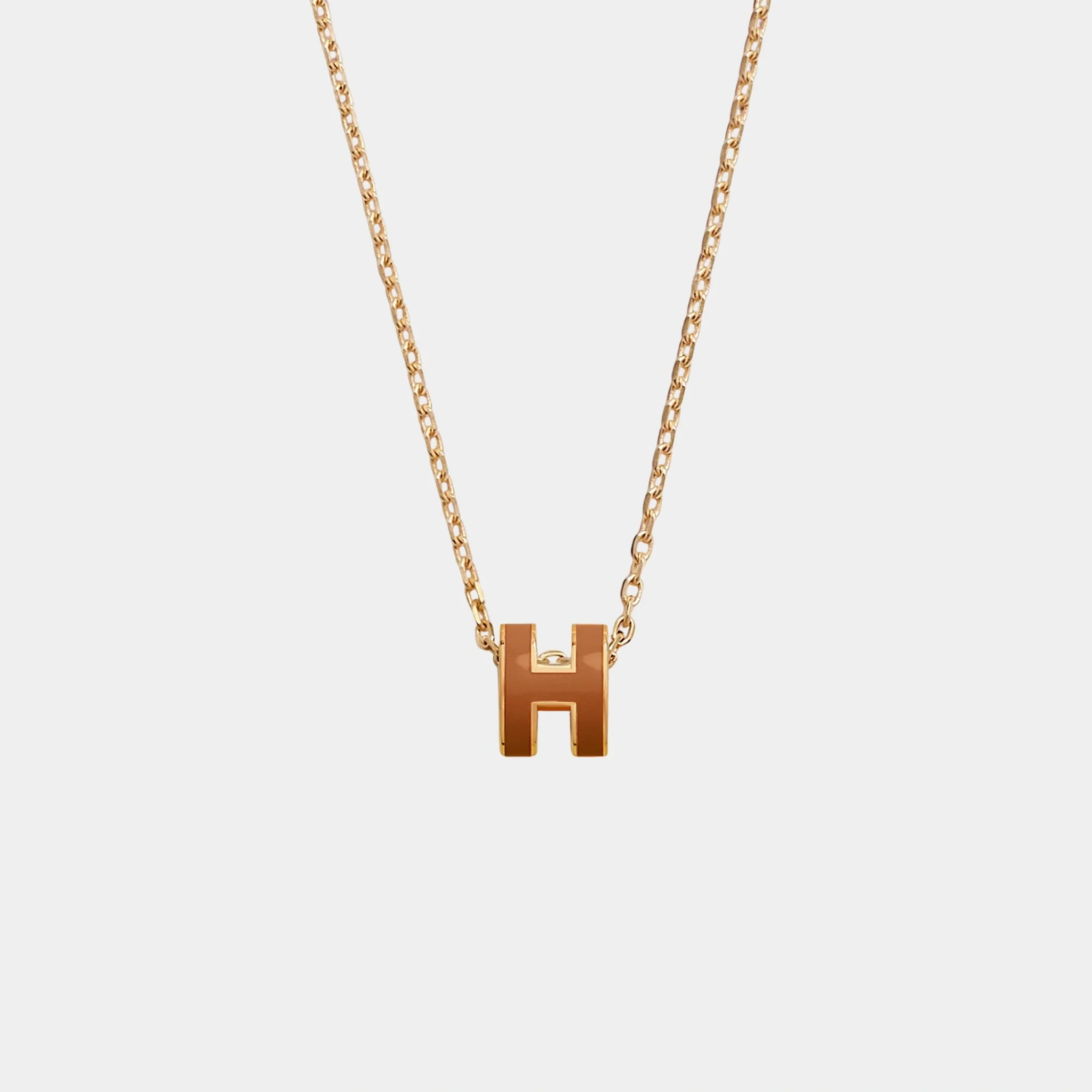 Mini Pop H Pendant Gold Plated - Image 5