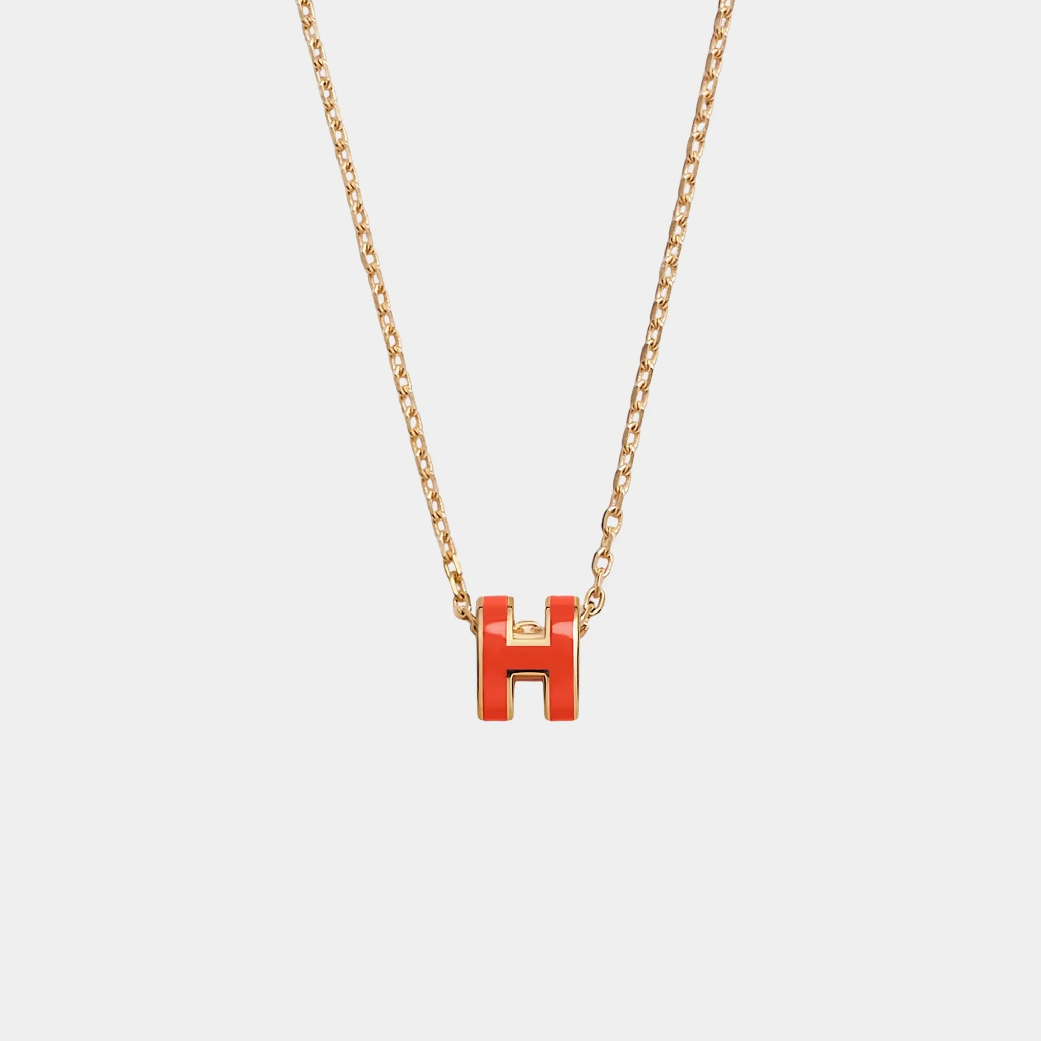 Mini Pop H Pendant Gold Plated - Image 8