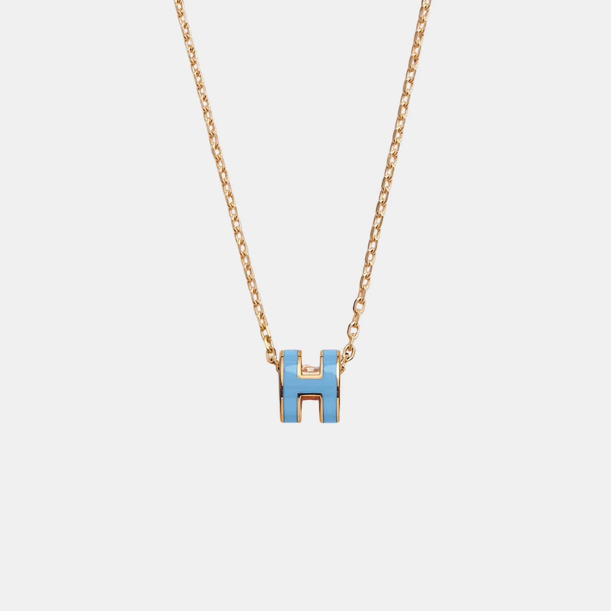 Mini Pop H Pendant Gold Plated - Image 9