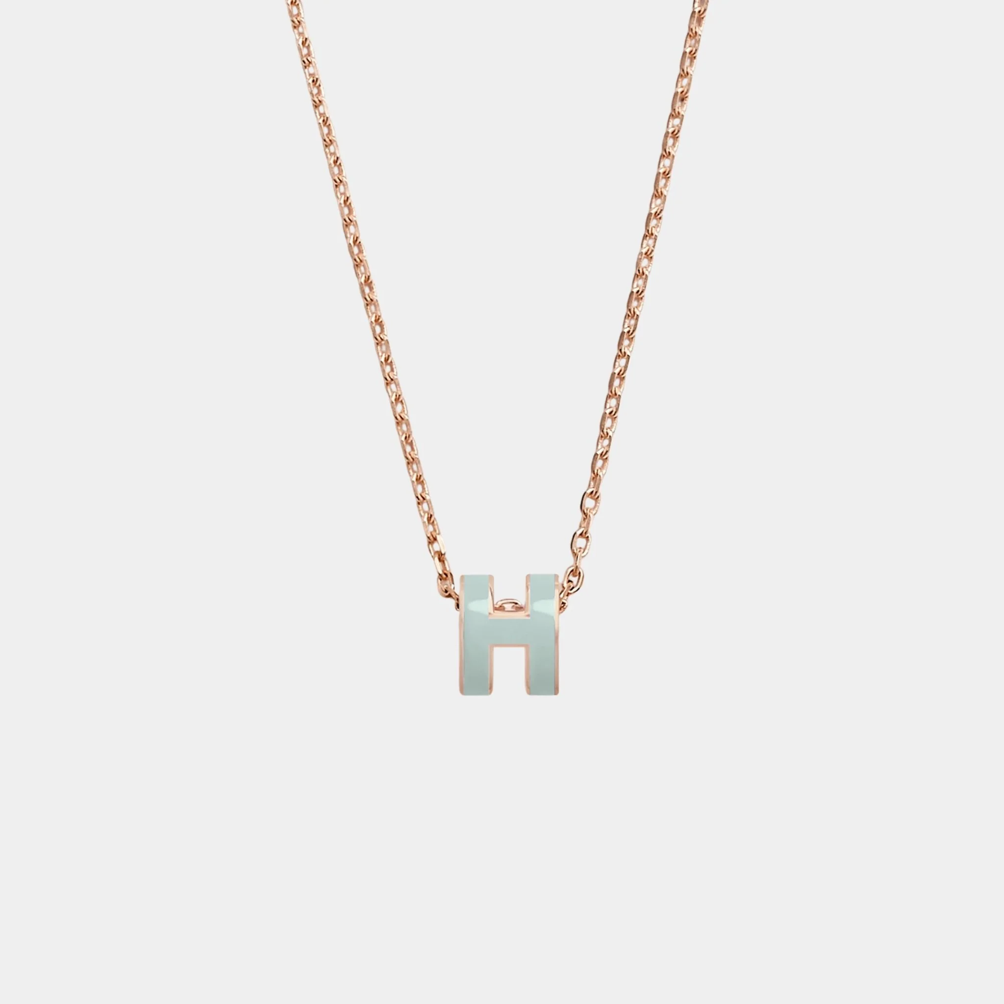 Mini Pop H Pendant Rose Gold Plated - Image 5